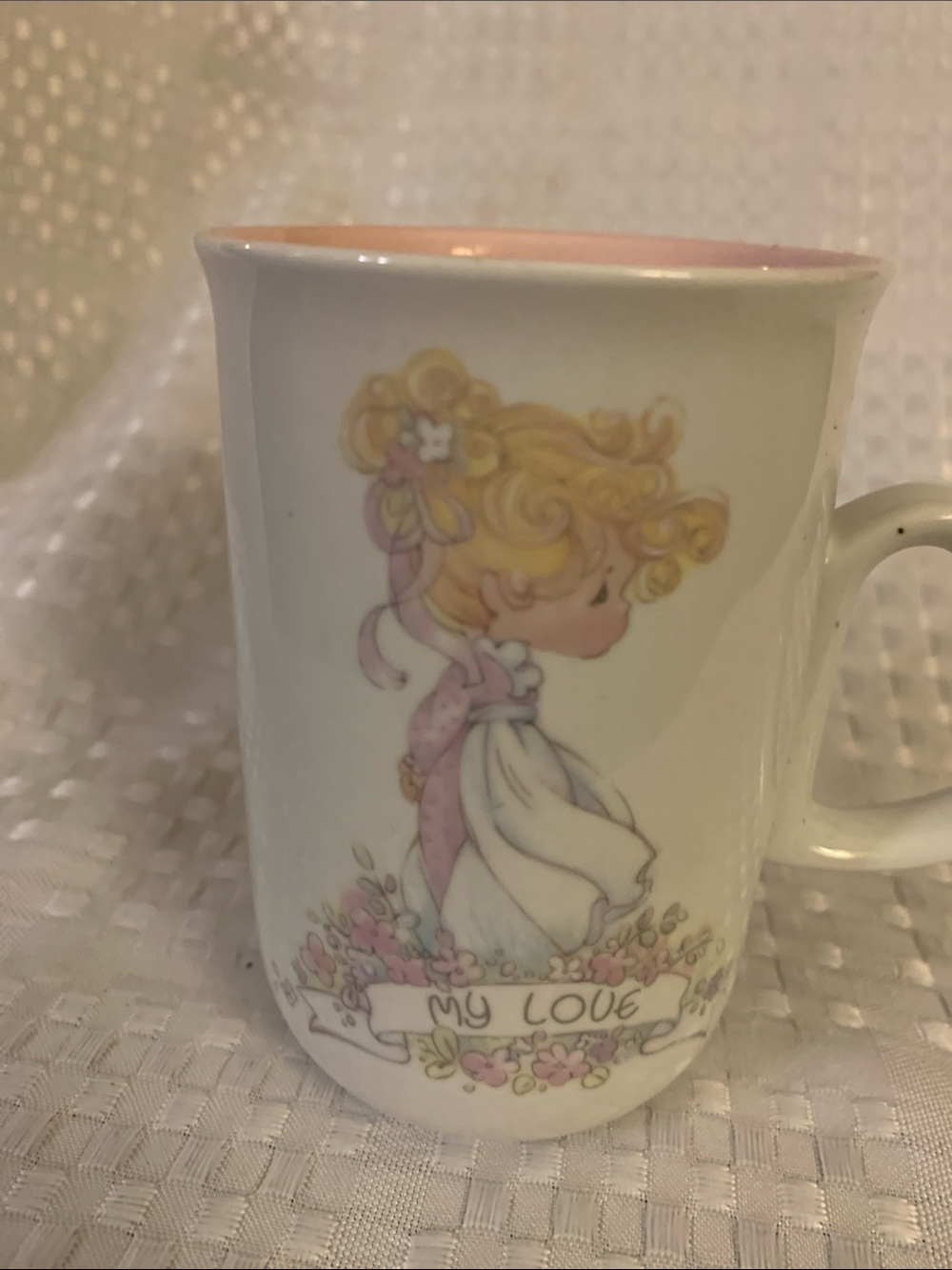 Precious Moments “ My Love” mug. 4 inches high. 1990.